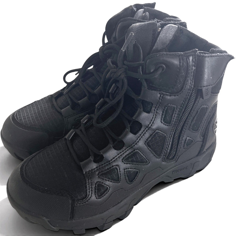 Blauer Clash Rift FW036 Boots Women Size 8 Black Tactical Side Zip Combat Duty